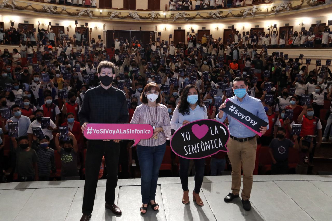 “Sinfonízate” acerca la magia de la Orquesta Sinfónica de Yucatán a estudiantes de varios municipios