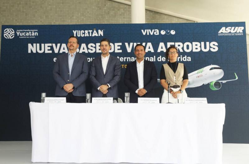 Yucatán se consolida como destino turístico al lograr el establecimiento de una nueva base operativa de Viva Aerobus en el Aeropuerto Internacional de Mérida.