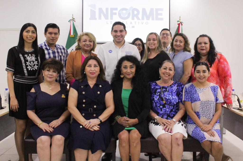 Chucho Pérez Ballote cierra primer informe legislativo con reunión de líderes sociales.