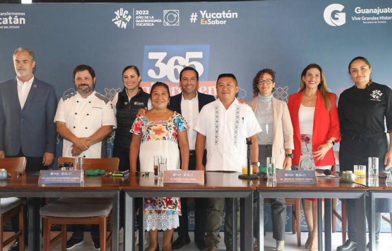 Sabores de Yucatán conquistan paladares de Guanajuato a través del Maratón Gastronómico.