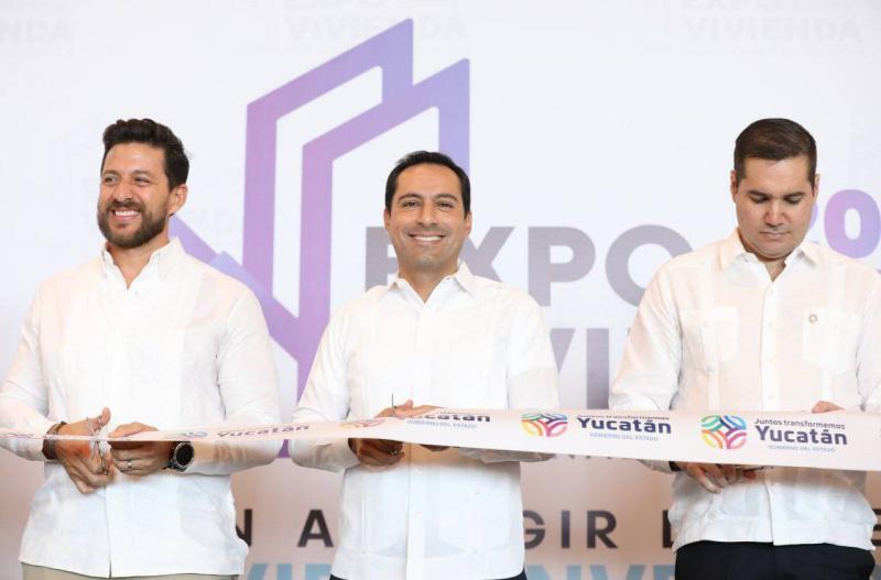 Inaugura el Gobernador Mauricio Vila Dosal la vigésima edición de la Expo Vivienda Yucatán.