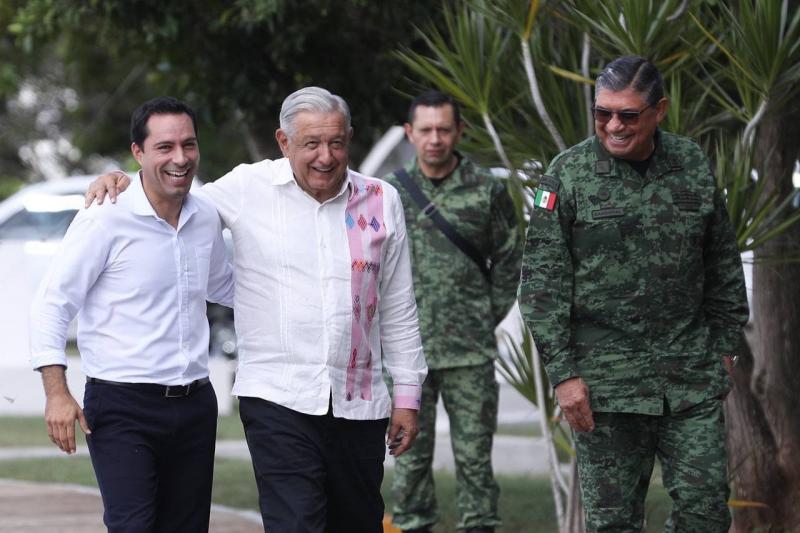 El Gobernador Mauricio Vila Dosal y el Presidente Andrés Manuel López Obrador refrendan colaboración, para continuar promoviendo el desarrollo de Yucatán y al sureste del país.