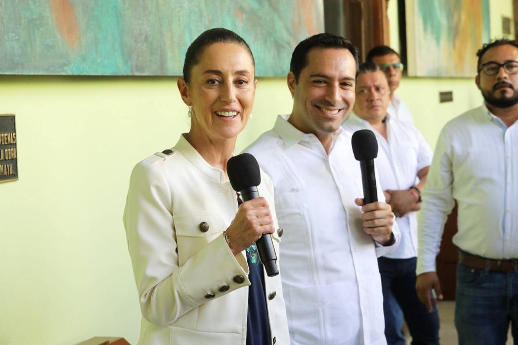 Claudia Sheinbaum reconoce el trabajo de Mauricio Vila.