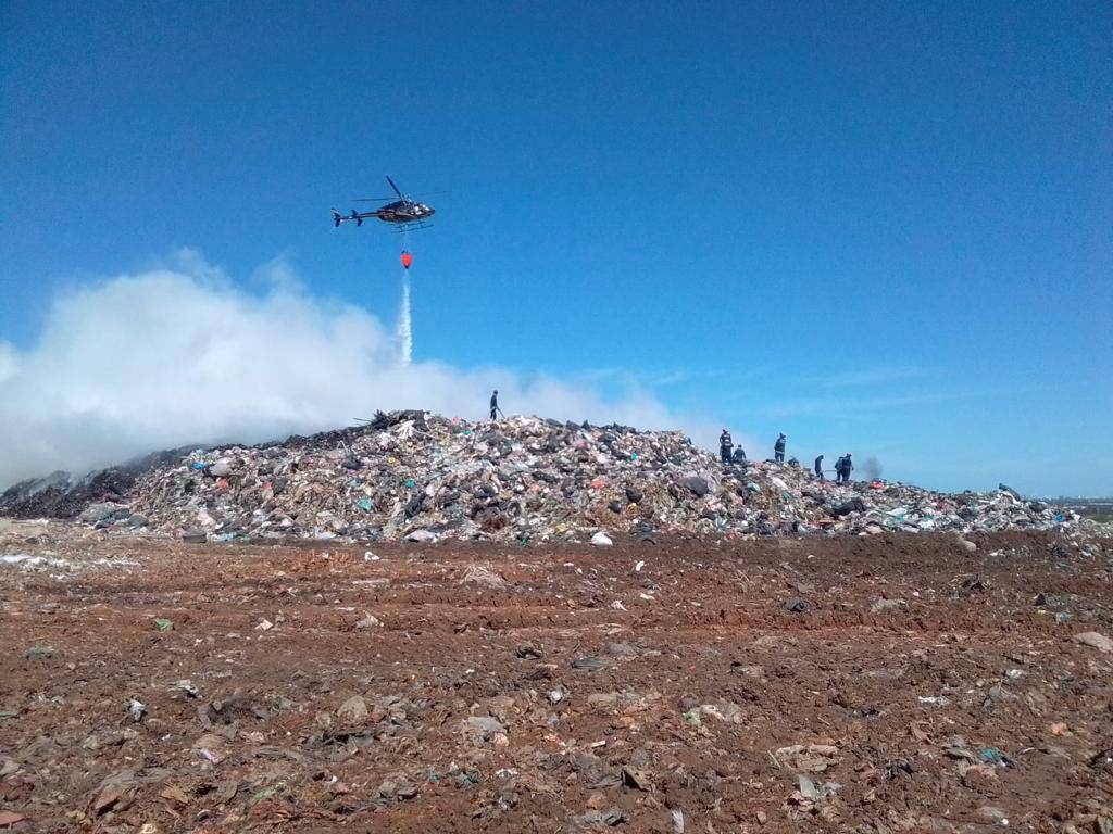 Controlado el incendio en relleno sanitario de Mérida