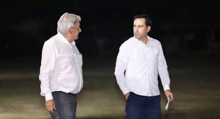 Mauricio Vila y López Obrador trabajan por el desarrollo de la Region.