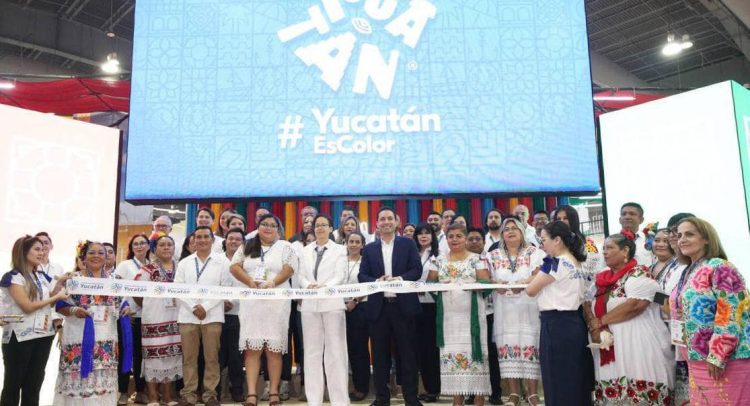 Maravillas, gastronomia y cultura de Yucatan presentes en el tianguis turistico 2023.