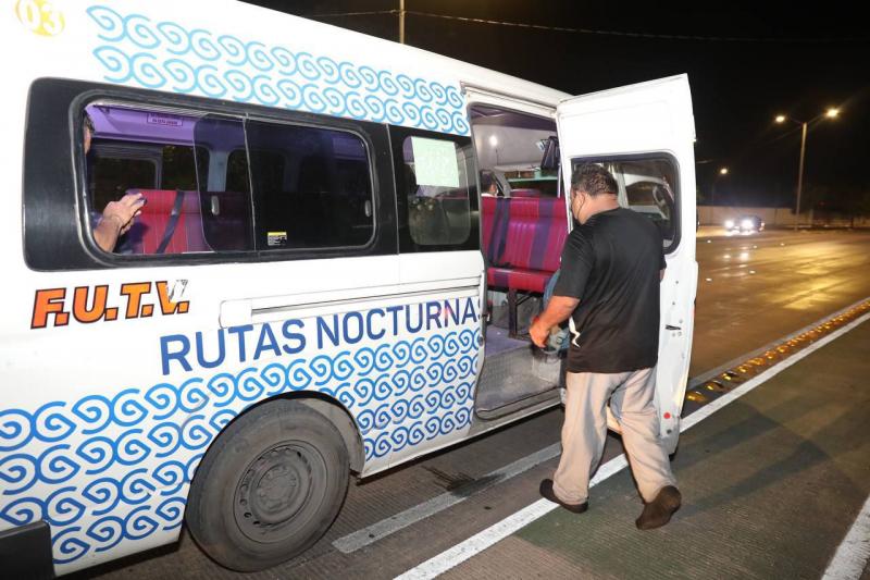 Incremento en las rutas nocturnas