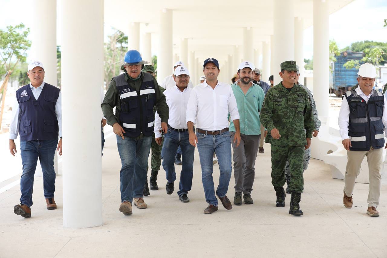 El Gobernador Mauricio Vila Dosal realizó una nueva visita de observación al Gran Parque de la Plancha