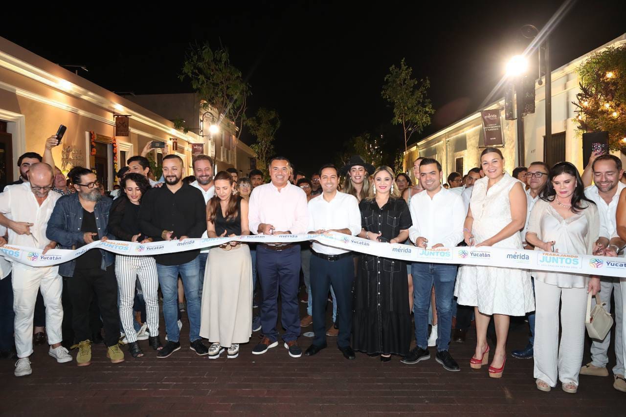 El Gobernador Mauricio Vila Dosal y el Alcalde de Mérida Renán Barrera inauguran la primera etapa del Corredor Turístico y Gastronómico