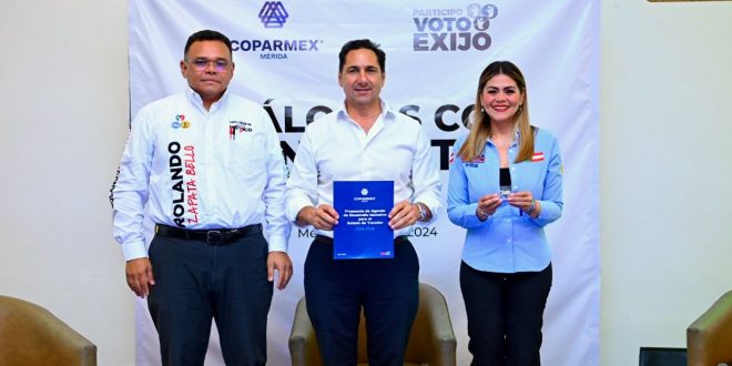 Como Senador, Rolando Zapata ofrece que trabajará en conjunto con el sector empresarial de Yucatán