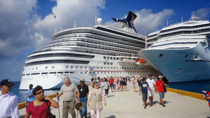 Baja afluencia de cruceristas en Progreso