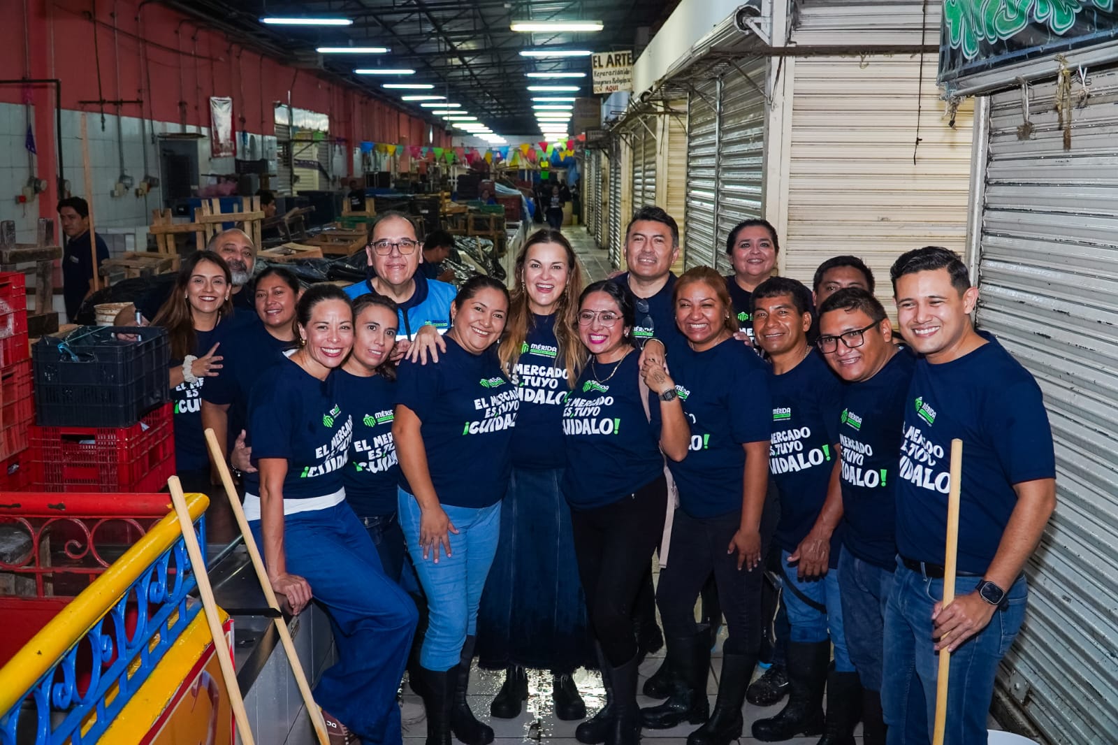 Con limpieza integral del Mercado Lucas de Gálvez, cuidamos el corazón de comercio local de Mérida; Cecilia Patrón