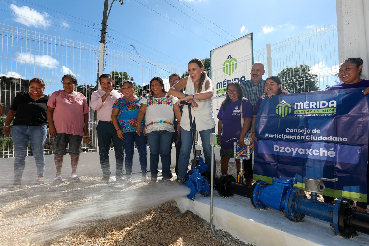 Renovado sistema de agua potable en Dzoyaxché reafirma compromiso de Cecilia Patrón con las comisarías. Renovado sistema de agua potable en Dzoyaxché reafirma compromiso de Cecilia Patrón con las comisarías.