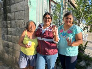 Fortalece Georgina Piña Acosta la organización ciudadana en favor de la Transformación