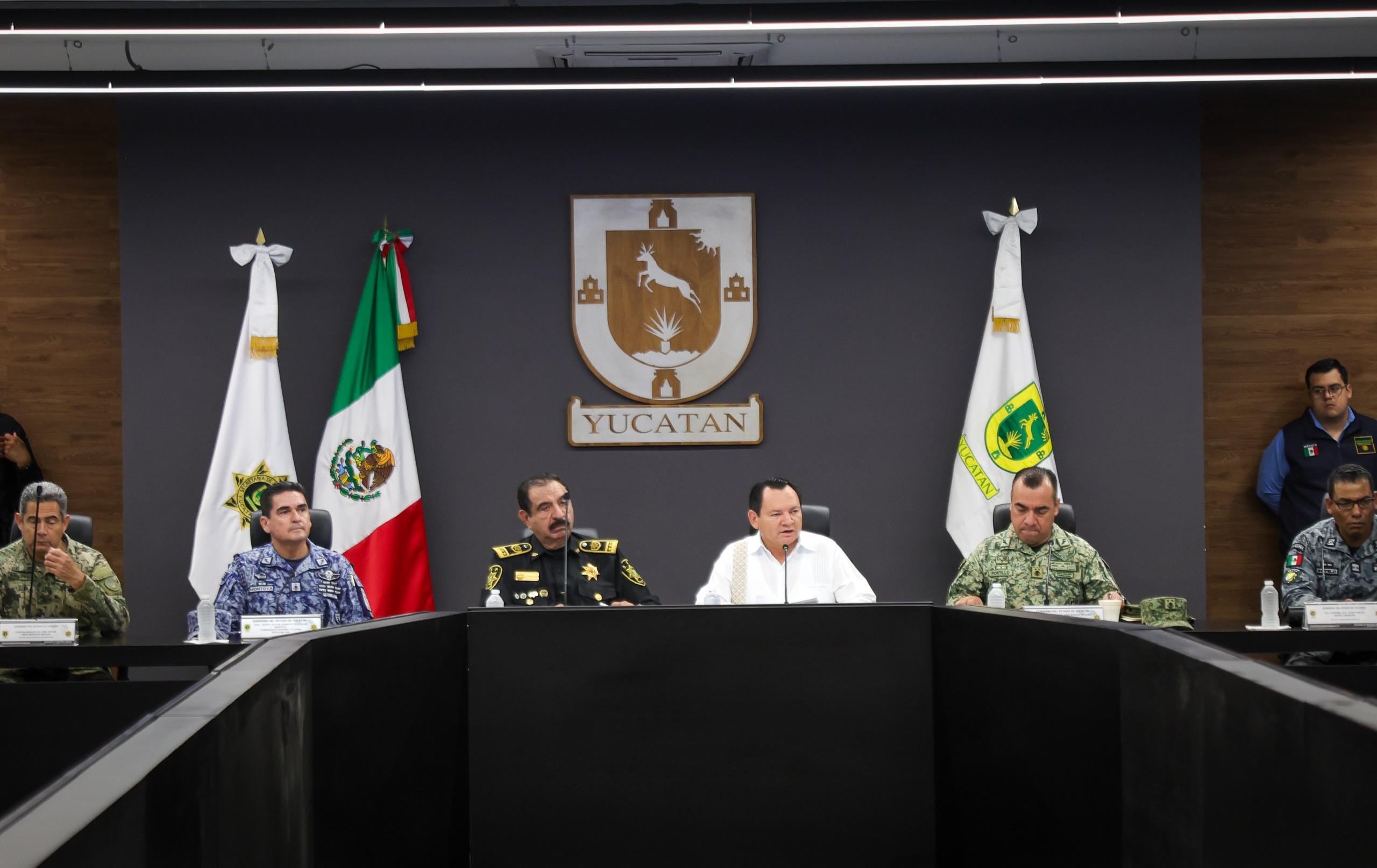 Fortalecen coordinación y prevención para mantener seguridad en Yucatán