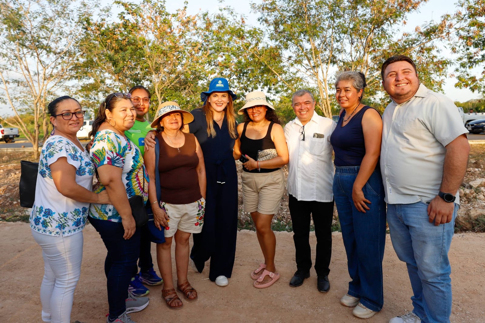 Cecilia Patrón supervisa avance del nuevo corredor verde de Mérida en Ciudad Caucel