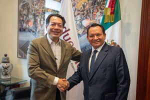 Gobernador Joaquín Díaz Mena lleva talento yucateco a la SEP: niñas y niños yucatecos se reúnen con Mario Delgado en CDMX