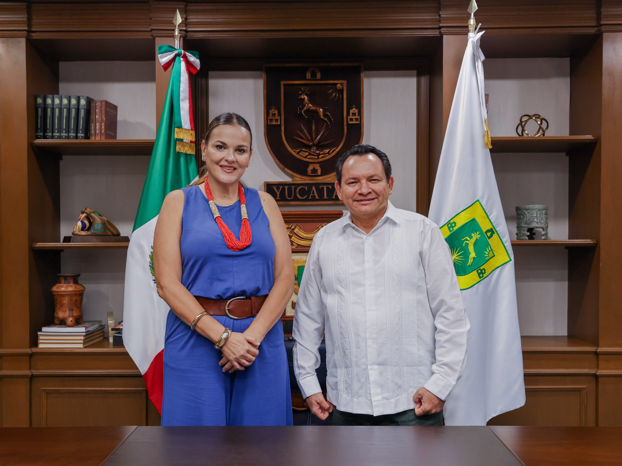 El Gobernador Joaquín Díaz Mena y la alcaldesa de Mérida, Cecilia Patrón Laviada, fortalecen la coordinación para impulsar proyectos estratégicos en beneficio de la zona metropolitana