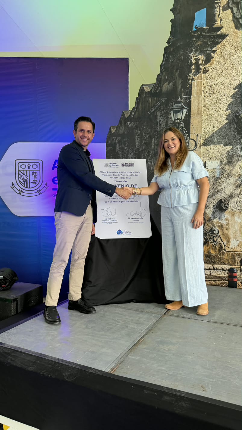 Cecilia Patrón comparte en Apaseo el Grande, Guanajuato, la estrategia de ordenamiento de Mérida.